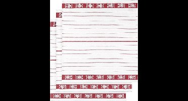 De Witte Lietaer Theedoek BML, Skipper Rood - 3 stuks - 65 x 65 cm - Katoen
