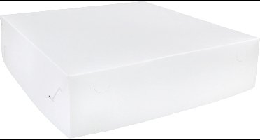 Zwanenhals/ verzenddoos | karton | 40x40x10cm | duplex | wit | 50 stuks