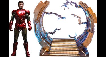 Hot Toys Iron Man Mark VI 1:6 Scale Figure met Suit-UP Gantry (Version 2.0) - Hot Toys - Avengers Figuur