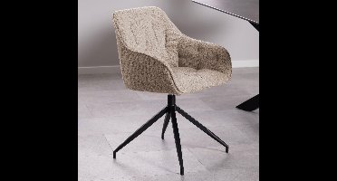 Sohome Draaibare Eetkamerstoel Otto Bouclé - Beige