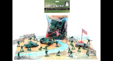 Soldaten speelset JohnToy met speelmat