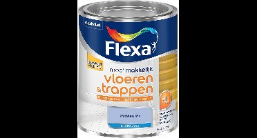 Flexa - Mooi Makkelijk Vloeren & Trappen Zijdeglans - Midden Iris - Mengverf - 0.75 L