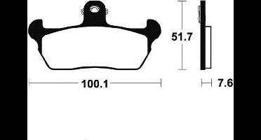 oem remblokje voor aprilia 125 tuareg motor 1990 tot 1991 av nieuw
