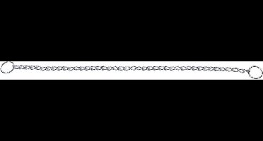 Hond Anti-trek halsband Bo Zilver XL 60cm 2,5mm