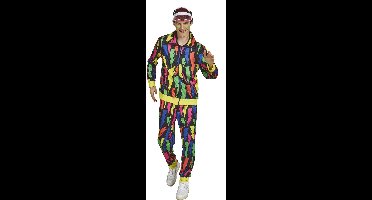 Kostuum Training Neon Bliksem Man - Maat 50 (M)