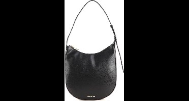 MANDARINA DUCK Leren Schoudertas Luna Hobo Black Zwart