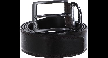 JOOP! Leren Riem Double Quilted Coll. Belt 3,5 CM W105 D`Brown Donkerbruin