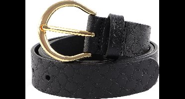 JOOP! Leren Riem DOB 3,5 cm Belt W100 Black Zwart