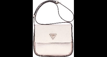 GUESS Schoudertas Keandra Crossbody Flap Stone Logo Crème
