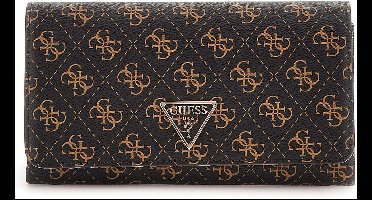 GUESS Schoudertas Noelle Xbody Flap Organizer Brown Donkerbruin