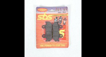 Plaquette de frein SBS pour moto Honda 450 Cb S 1986 à 1988 593RQ / RQ3 / AV