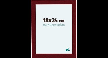 Your Decoration - Fotolijst 75x98 cm - MDF - Wijnrood Geveegd - Como