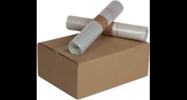 Afvalzak Knapzak 400 liter onbedrukt - LDPE recyclaat - Doos 84 stuks