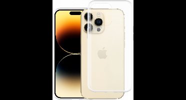 Just in Case hoesje geschikt voor iPhone 14 Pro Max Hoesje Siliconen - Flexibele Case - Transparant