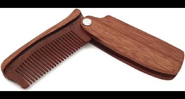 Klapkam opvouwbare kam | Houten baardkam /haarkam