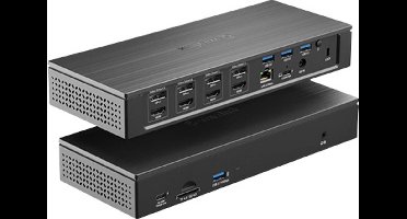 Wavlink WL-UG69PD8 Pro USB-C dockingstation Geschikt voor merk: Universeel Geïntegreerde kaartlezer, Incl. laadfunctie - 4k@60Hz