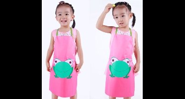 New Age Devi - Kinder keukenschort | kikker |makkelijk afwasbaar | kliederschort |