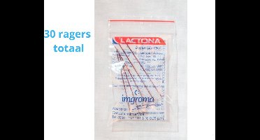 Lactona Interdentaal Ragers - XX-Large 12mm - Donkerrood - 6 gripzak x 5 stuks - Voordeelpakket