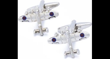 Manchetknopen - Bommenwerper Lancaster Vliegtuig