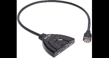 Manhattan HDMI-switch 3 poorten 1920 x 1080 Pixel