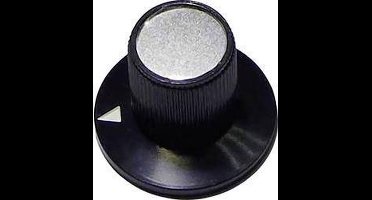 TRU COMPONENTS 23/12 Draaiknop Zwart (Ø x h) 23 mm x 17 mm 1 stuk(s)