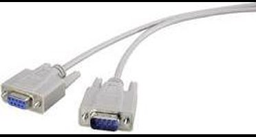 Renkforce Verlengkabel Serieel [1x D-sub stekker 9-polig - 1x D-sub bus 9-polig] 2.00 m Beige