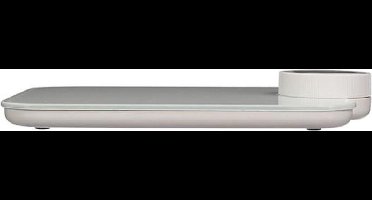 Perel Keukenweegschaal, digitaal, max. 5 kg, zonder batterijen, tarrafunctie, automatische uitschakeling, lcd-scherm, overbelastingsindicator, wit