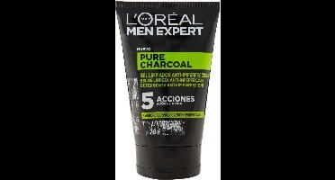 Gezichtsreinigingsgel Pure Charcoal L'Oreal Make Up (100 ml)