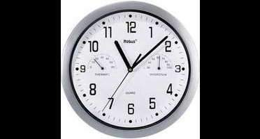 Mebus 06992 Wandklok Quartz 25.5 cm Zilver