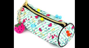 Summer fun etui rond pompom