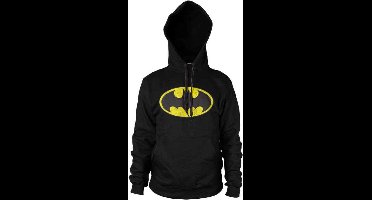 DC Comics Batman Hoodie/trui -S- Distressed Logo Zwart