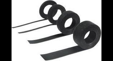 Hebotec 11-KE10002,5FRT Klittenband Om te bundelen Haak- en lusdeel (l x b) 2500 mm x 10 mm Zwart 2.5 m