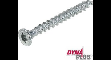 Dynaplus - Unischroeven - Torx 25 platkop - 5 x 35mm - Verzinkt - Voldraad (200 stuks)