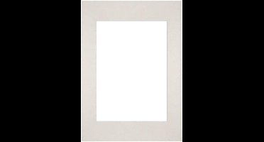 Passe-Partout Fotomaat 14,8x21 cm - Lijstmaat 21x29,7 cm - Lichtgrijs - Museumkarton - Fotolijst niet inbegrepen