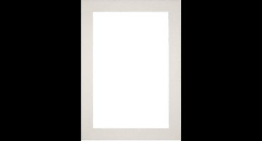 Passe-Partout Fotomaat 10,5x14,8 cm - Lijstmaat 21x29,7 cm - Lichtgrijs - Museumkarton - Fotolijst niet inbegrepen