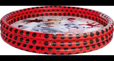 Miraculous Opblaaszwembad 157 X 28 Cm Rood/zwart