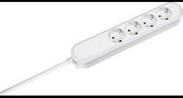 Bachmann 381.221K Stekkerdoos 4-voudig Wit Randaarde stekker 1 stuk(s)