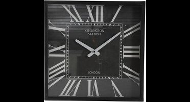 Non-branded Wandklok Stanly S 8,5 X 40 X 40 Cm Staal Zwart