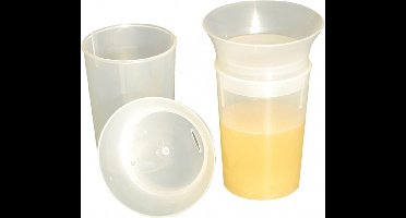 Beker voor slikstoornis : 200 ml wit-transparant