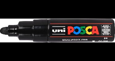 Zwart verfstift op waterbasis met conische punt breed