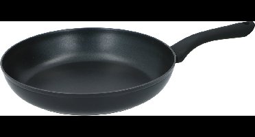 alpina Koekenpan 28 cm - Hapjespan met Anti-Aanbaklaag - Skillet voor Alle Warmtebronnen - Ook voor Inductie - PFOA-Vrij - Zwart