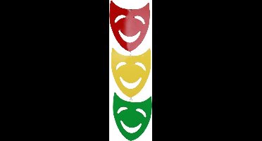 Carnaval Totaal | PVC Hangmobiel Maskers | Brandveilig