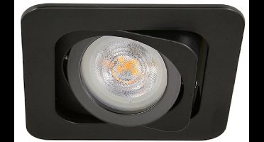 LED inbouwspot Quin -Vierkant Zwart -Koel Wit -Dimbaar -4.9W -Philips LED