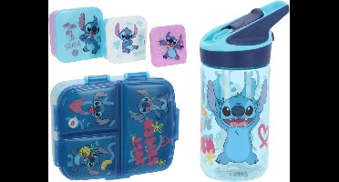 Lilo & Stitch lunchset; drinkfles, lunchbox en snackbox