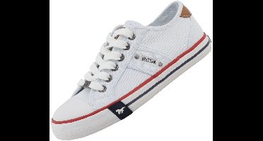 Mustang dames canvas sneaker wit
