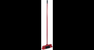 Bezem Rood 1,20 meterDirt Devil 280x50x1200mm 368gr PP/PET/MT handle DSPx60