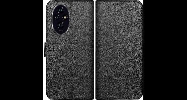 Just in Case hoesje geschikt voor Honor 200 Hoesje met Pasjeshouder - Bookcase Classic - Zwart