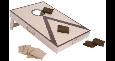 Cornhole – Enkel Bord – 90 x 60 cm – Pine/Birchwood – Inclusief 2 x 4 Zakjes – Outdoor Gooispel & Behendigheidsspel – Engelhart