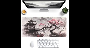 Grote Gaming Mouse Pad 900 x 400, Anime Design, Natuurrubber, Waterdicht en Antislip, Geschikt voor PC en Laptop