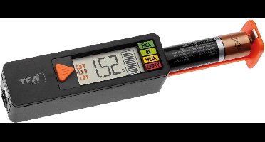TFA Dostmann Batterijtester Batterietester BatteryCheck Meetbereik (batterijtester) 1.2 V, 1.5 V, 3 V, 9 V Oplaadbare b